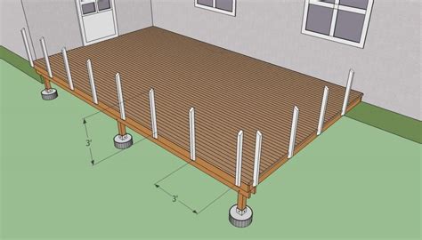 Installing Railing Posts Building A Floating Deck Deck Building Plans Diy Plans Shed Plans