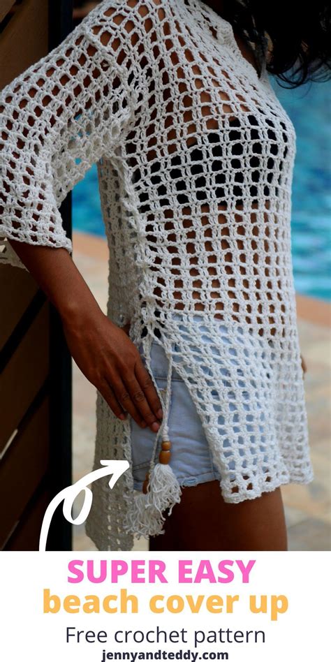 Easy Beach Cover Up Free Pattern Crochet Beach Cover Up Crochet