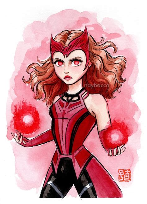 Scarlet Witch Print Etsy