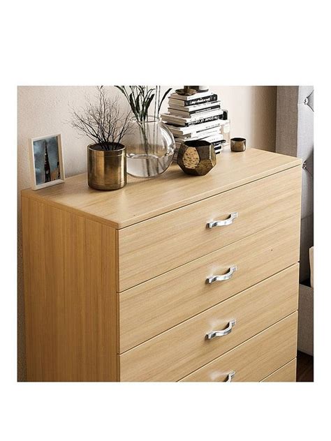 Vida Designs Riano 5 Drawer Compact Chest Pine Uk