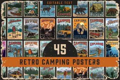 Vintage Camping Poster