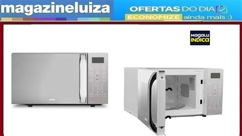 Micro Ondas Philco Pmo Eb Branco Espelhado Limpa F Cil Litros V