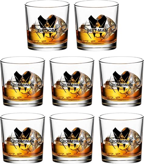 Amazon Groomsmen Gifts Set Of Old Fashioned Whiskey Glasses