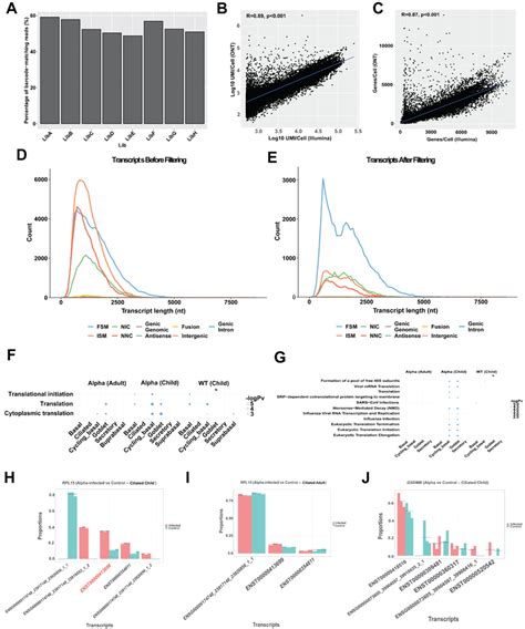 Differential Transcript Usage Occurs In Sars Cov Infected Cells