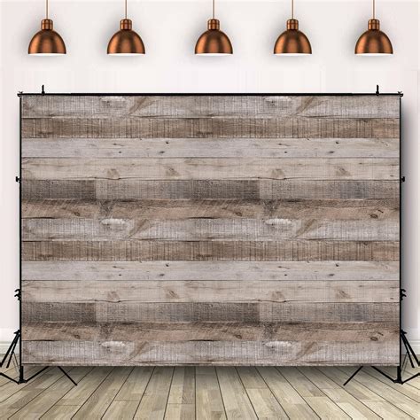 Amazon.com : ADOFUN Rustic Wood Wall Backdrop 7x5FT Natural Wooden ...
