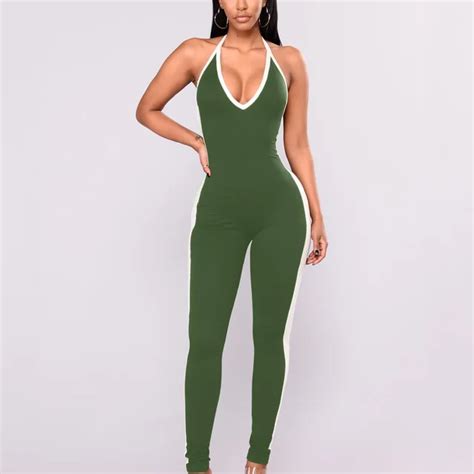 2018 Summer Rompers Women One Piece Jumpsuit Bodysuit Workout Fitness Pants Yoga Suit Sexy