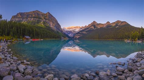 Lake Louise Mountains Reflections Banff National Park Albe Flickr