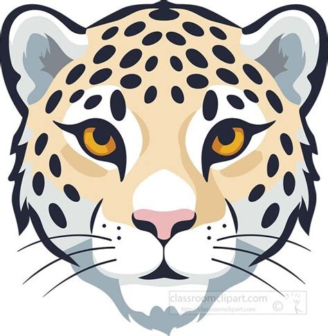 Leopard Face Clip Art