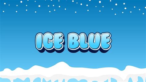 Premium Vector Text Effect Ice Blue