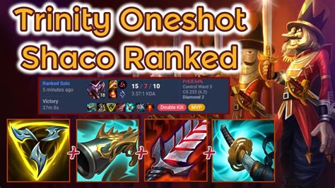 Trinity Force Crit Shaco S D Ranked League Of Legends Full