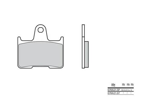 Brembo S p A Rennradbremsbeläge aus Carbon Keramik 07KA2107