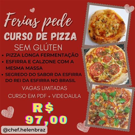 Pizza SEM GLÚTEN Chef Helen Braz Hotmart