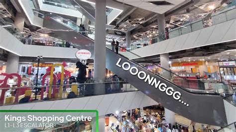 Long Schindler 9300 Ae Escalators Kings Shopping Center Bandung