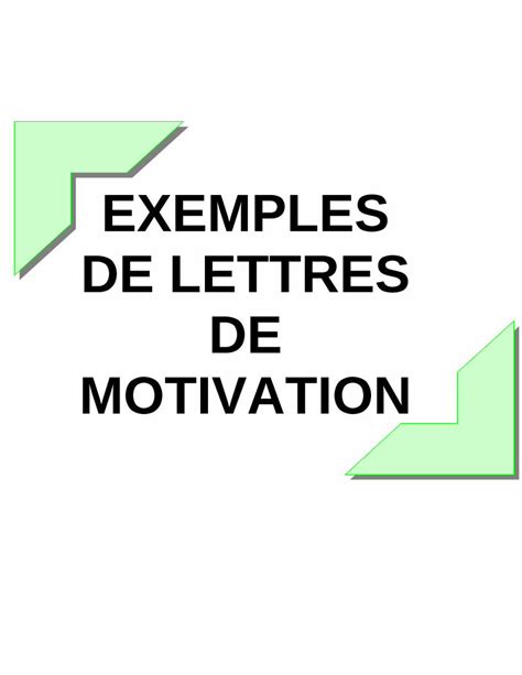 PDF Exemples Lettres Motivations DOKUMEN TIPS