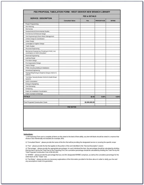 Plumbing Proposal Template Printable Word Searches