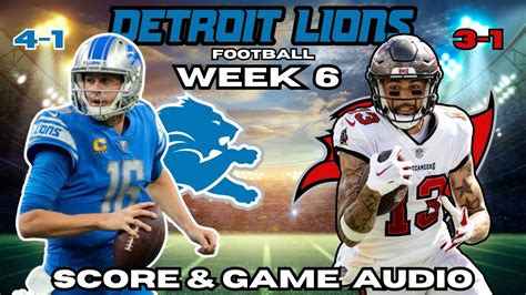 Week 6 Live Stream: Detroit Lions vs Tampa Bay Buccaneers -Watch Party ...