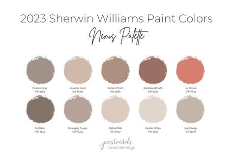 Sherwin Williams 2023 Paint Colors Postcards From The Ridge Interior Door Paint Colors