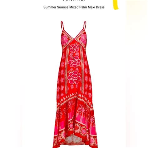 Farm Rio Dresses Farm Rio Summer Sunrise Maxi Dress Poshmark