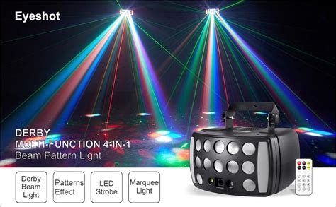 DJ LuciEyeshot Luce Da Palcoscenico E Feste 4 In 1 Con Derby Beam