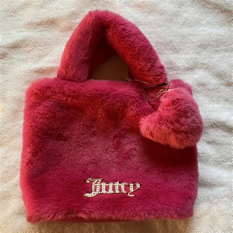 Hot Pink Juicy Couture Fluffy Mini Tote In Great Depop