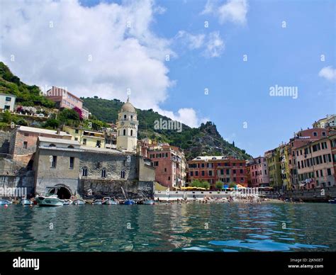 A View Of Vernazza On A Summer Day In Cinqueterre Liguria Northern