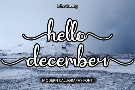 Hello December Font By Hardiboy Design · Creative Fabrica