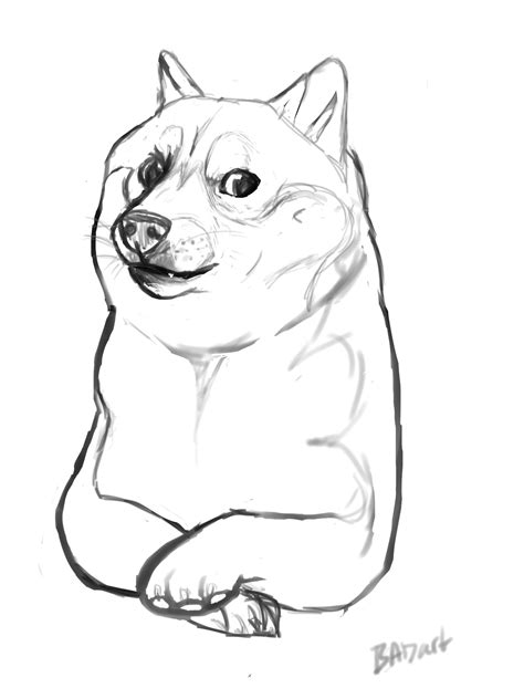 An actual Doge sketch by AnnaBogouslavski on DeviantArt