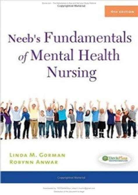 Test Bank For Neeb S Fundamentals Of Mental Health Nursing Th Edn By