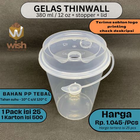 Jual Cup Pp Injection Gelas Plastik Oz Isi Pcs Oz