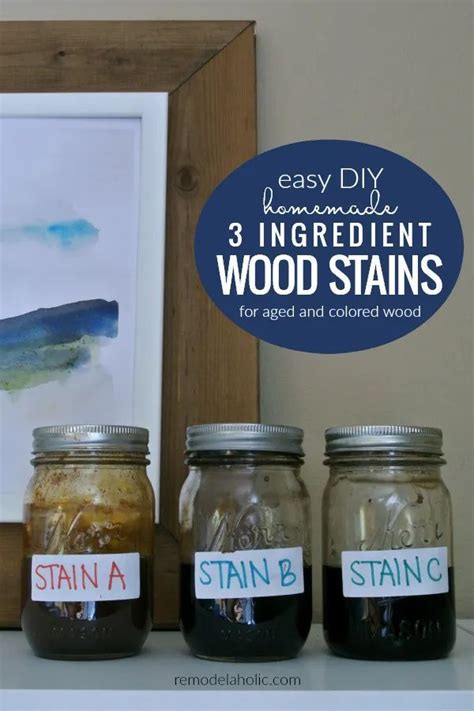 Video Easy Diy Homemade Wood Stains To Age Wood Naturally And Add Color Using Ingredients From