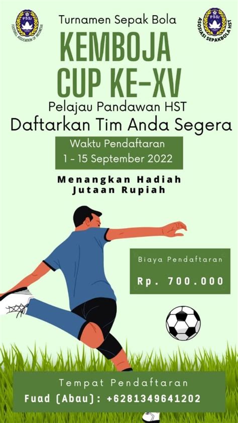 Sepak Bola Kemboja Cup Ke Xv Segera Bergulir Panpel Buka Pendaftaran