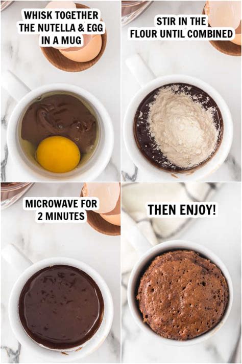 Nutella Cake In A Mug Recipe