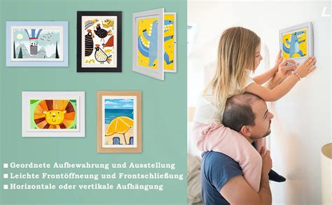 Lenugeo Bilderrahmen F R Kinderzeichnungen Din A Kunst Kinder Rahmen