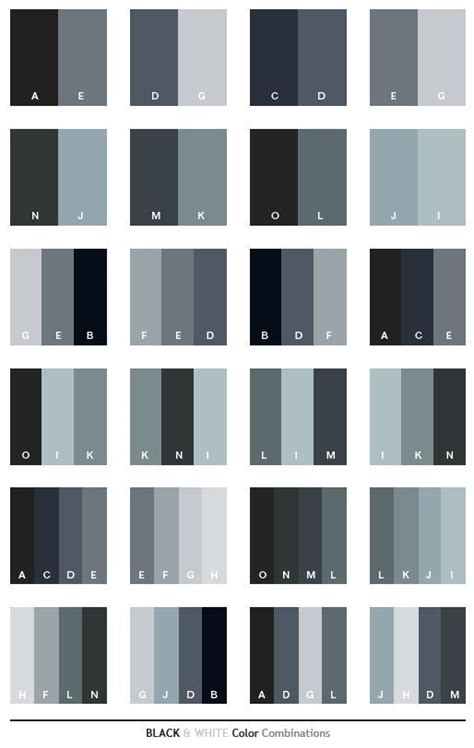 Color Scheme | Black & White color schemes, color combinations, color ...