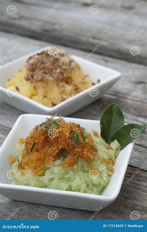 Thai Sticky Rice Desserts stock image. Image of orange - 17210429