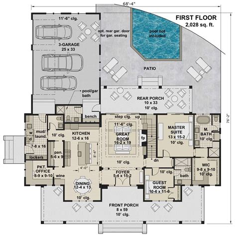 Beautiful Luxury Modern Farmhouse Style House Plan 7226 Plan 7226