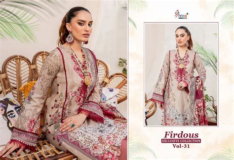 Shree Firdous Collection Vol Exclusive Pakistani Suits Cotton Dupatta