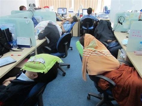 I Heard That Japanese Firms Encourage Their Dozy Workers To Sleep On