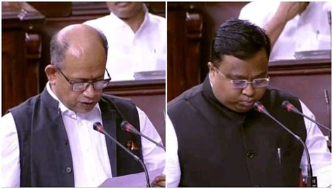 Amar Patnaik Sasmit Patra Take Oath As Rajya Sabha Members News Room