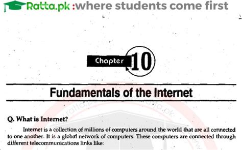 St Year Computer Chapter Long Questions Pdf Ics Part Ratta Pk