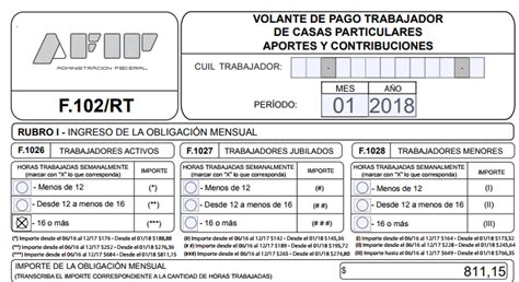 Servicio Doméstico Nuevo Formulario 102 Rt Editable 2018