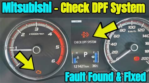 Check Dpf System Warning Stuck In Limp Mode Mitsubishi Triton