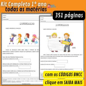 Kit 1º Ano Atividades Anos Iniciais Azup