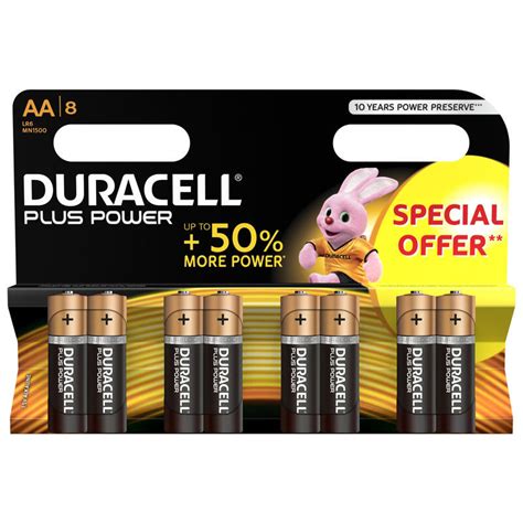 Duracell Plus Power Pila Alcalina Aa Lr Blister Unidades