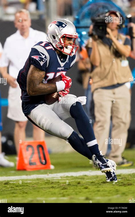 New England Patriots Wide Receiver Aaron Dobson 17 Makes A Catch