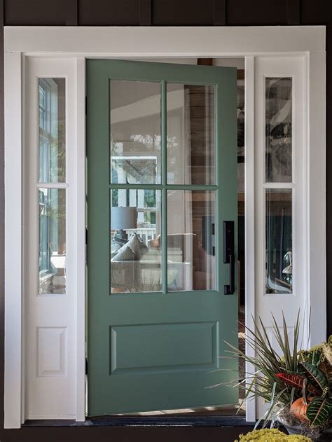 Sherwin Williams Sw Rookwood Blue Green Front Door Paint Color