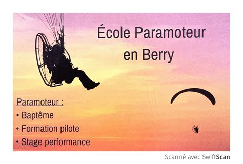 Ecole Paramoteur En Berry Commune D Allogny