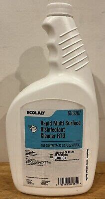 Ecolab Rapid Multi Surface Disinfectant Cleaner Rtu Oz Bottle