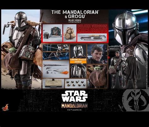 Hot Toys The Mandalorian The Mandalorian And Grogu Set Deluxe Version Tms