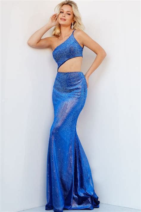 Jovani 23999 One Shoulder Cutout Dress